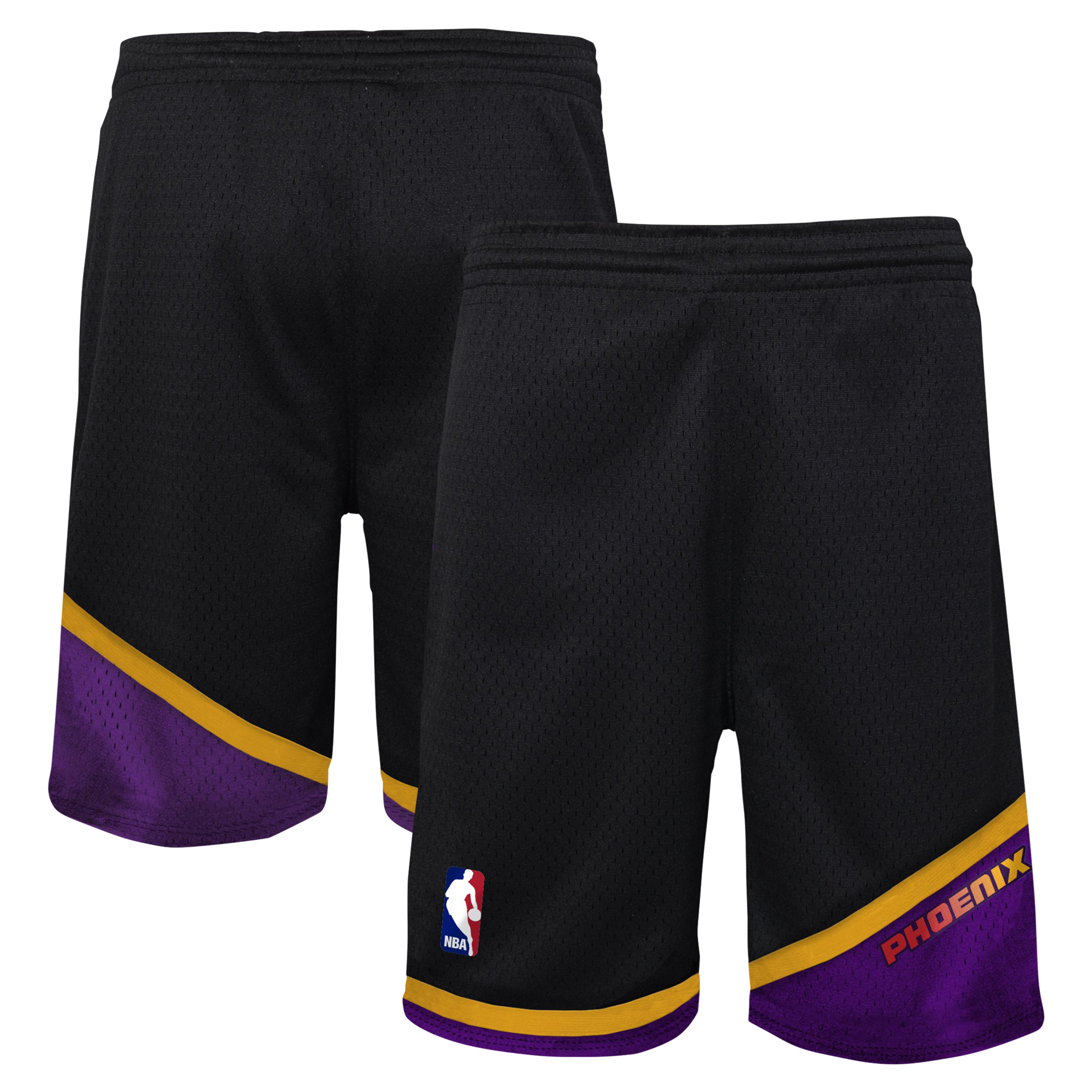 Youth Mitchell \u0026 Ness Black Phoenix Suns Hardwood Classics Swingman Shorts